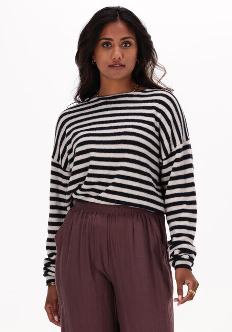 Schwarze CATWALK JUNKIE Pullover KN SOFT STRIPE - large