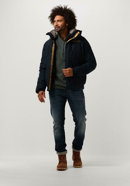 Gr&uuml;ne PME LEGEND Pullover HALF ZIP COLLAR INTERLOCK JERSEY - large