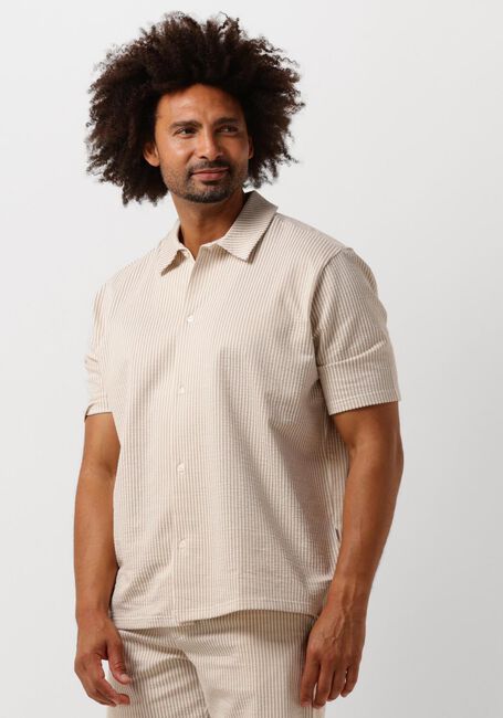 Taupe SELECTED HOMME Casual-Oberhemd SLHRELAXBEN SEERSUCKER SS JERSEY SHIRT - large