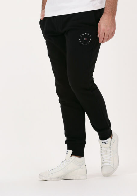 Schwarze TOMMY HILFIGER Jogginghose ROUNDALL GRAPHIC SWEATPANT - large