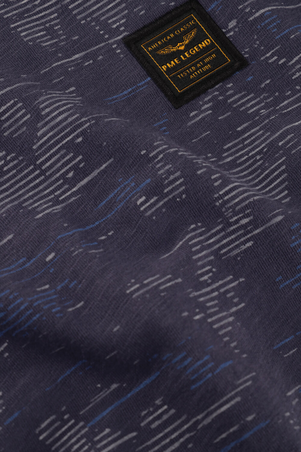 Blaue PME LEGEND T-shirt AOP COTTON SLUB - large