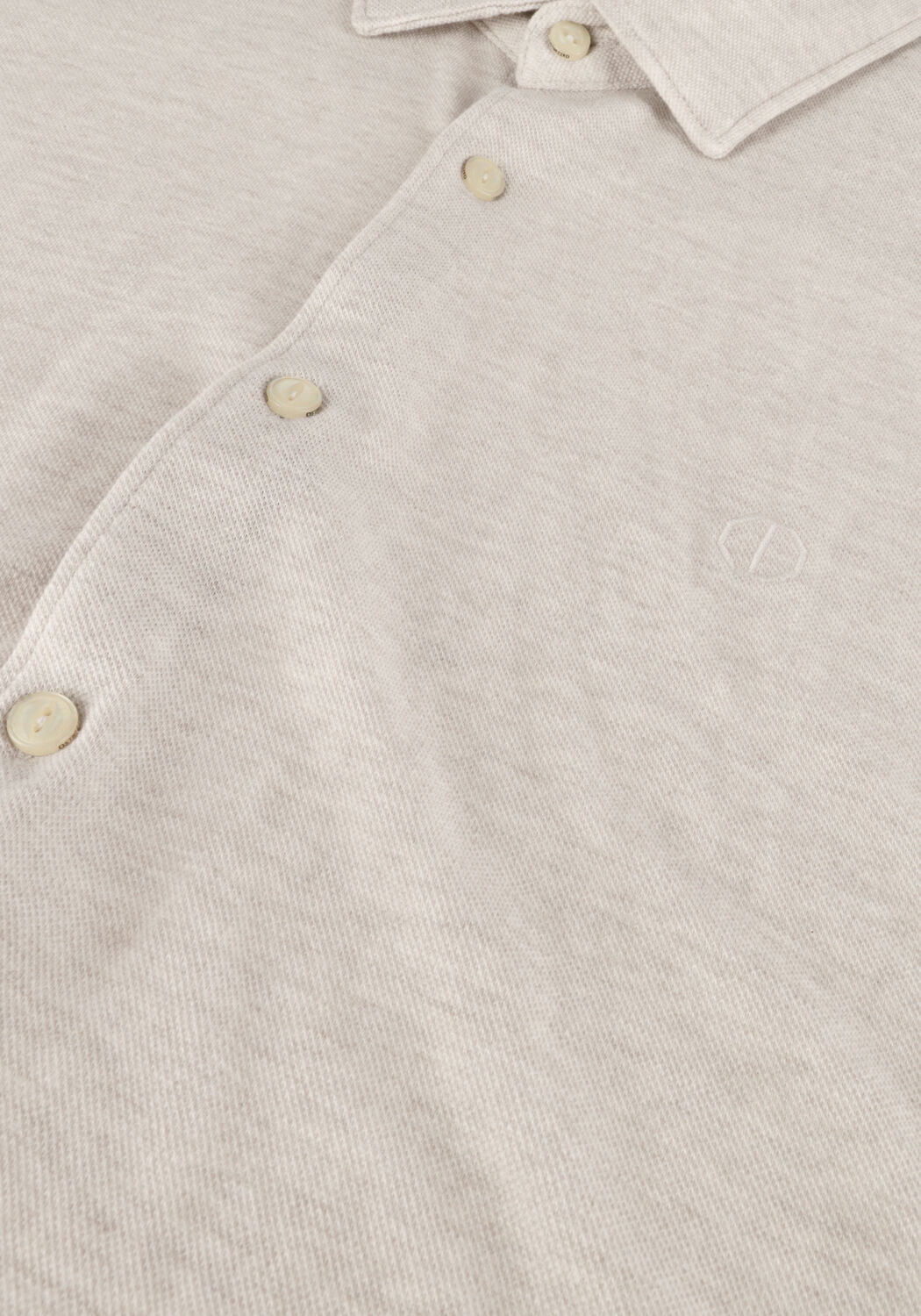 Wei&szlig;e DSTREZZED Casual-Oberhemd KIRK SHIRT MELANGE PIQUE SS - large