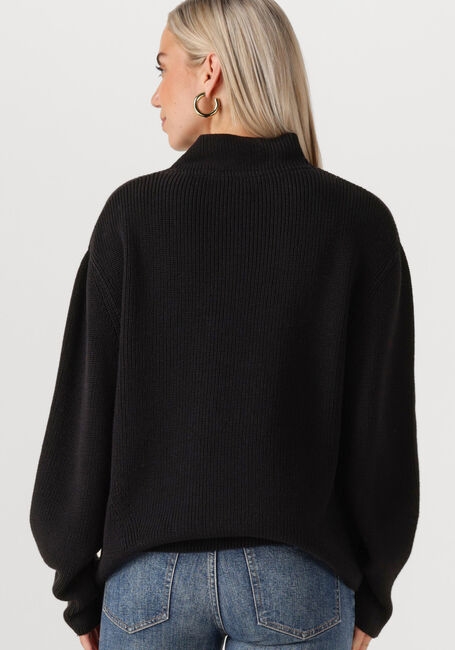 Schwarze TOMMY JEANS Sweatshirt TJW MOCKNECK BADGE SWEATER - large