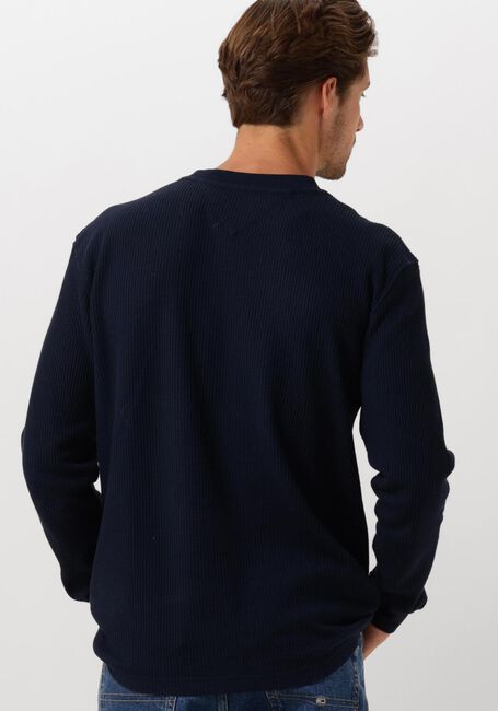 Dunkelblau TOMMY JEANS Pullover TJM REG WAFFLE L/S TEE - large
