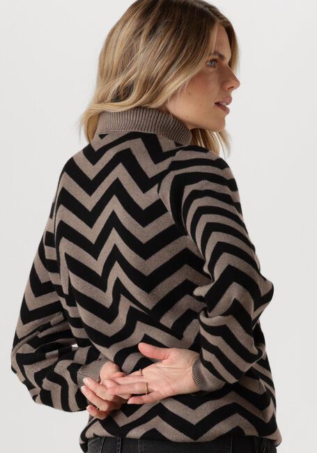 Braune OBJECT Pullover OBJRAY L/S KNIT ROLLNECK - large