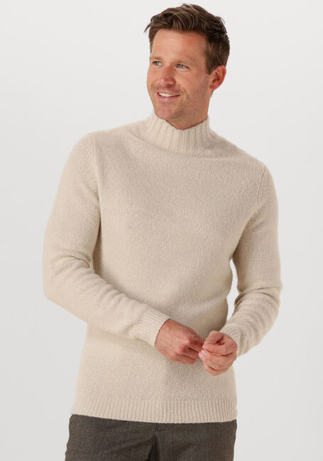 Beige PROFUOMO Rollkragenpullover PULLOVER MOCK NECK BOILED WOOL - large
