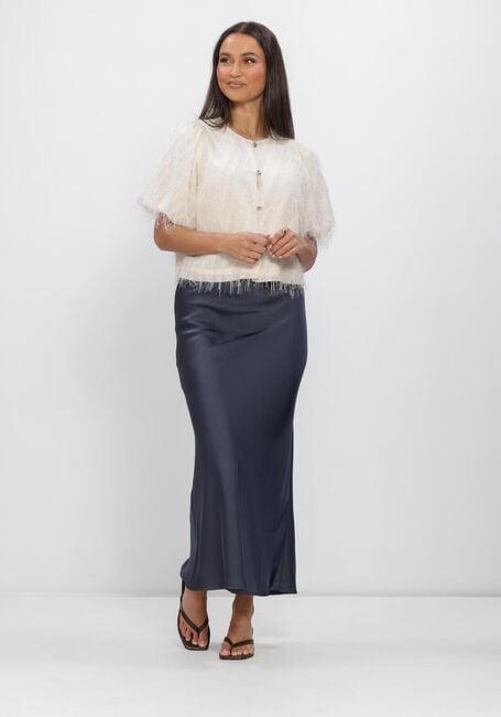 Blaue NEO NOIR Maxirock VICKY HEAVY SATEEN SKIRT - large