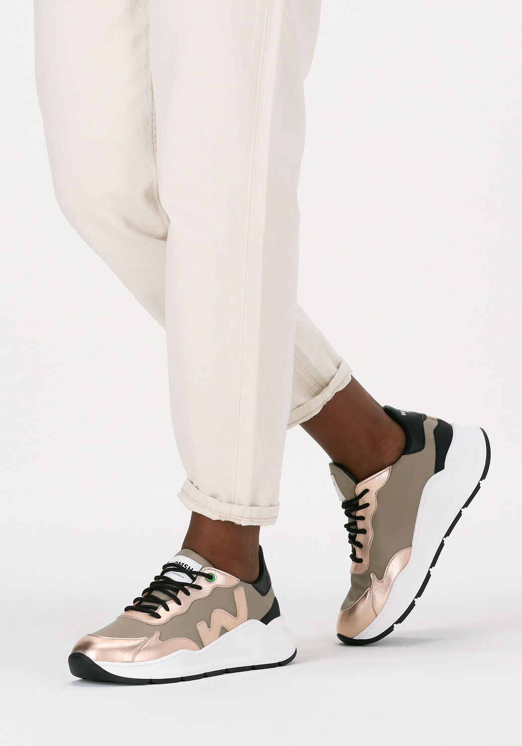 Beige WOMSH Sneaker Low WAVE - large
