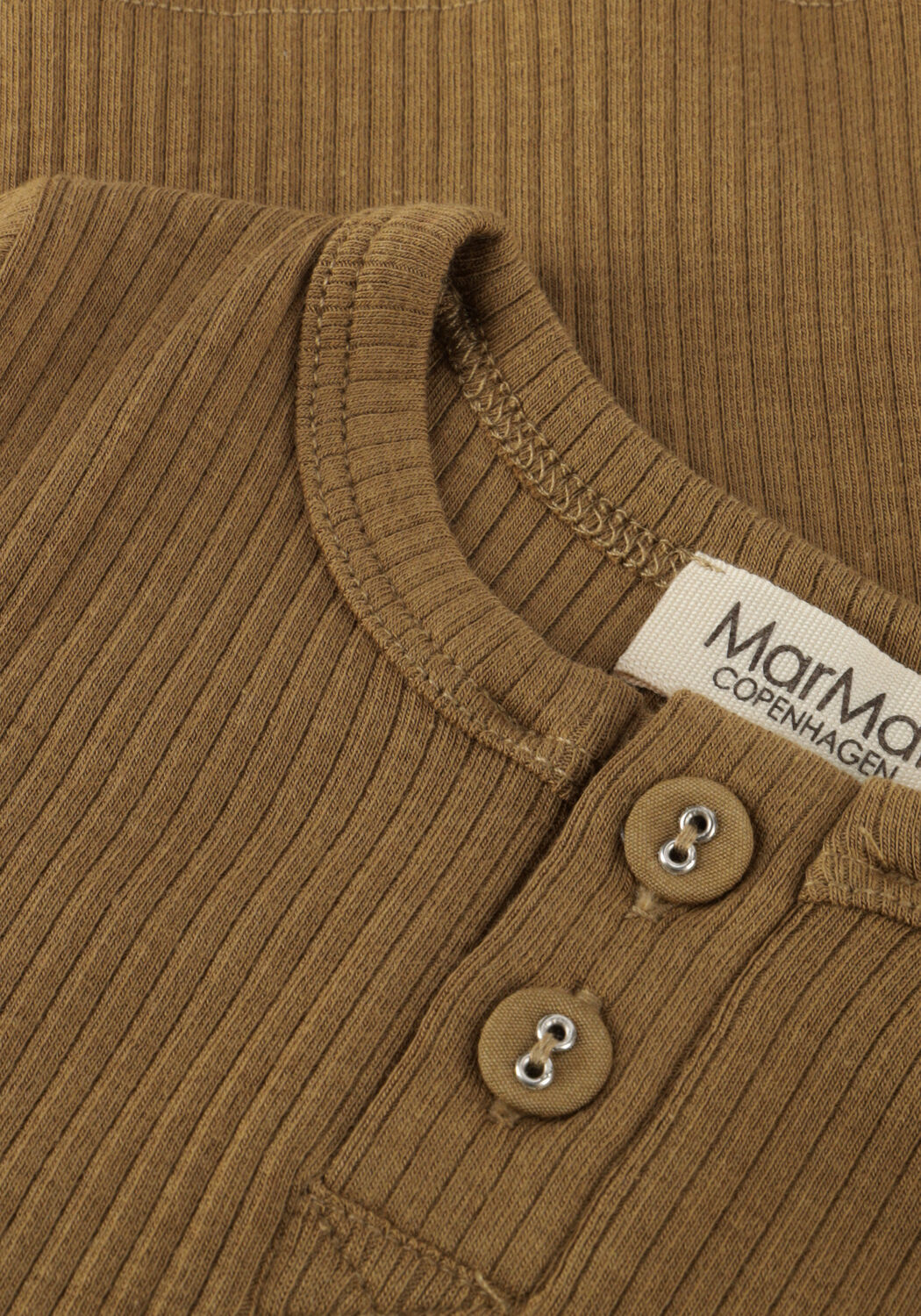 Braune MARMAR COPENHAGEN Polo-Shirt TEE LS - large