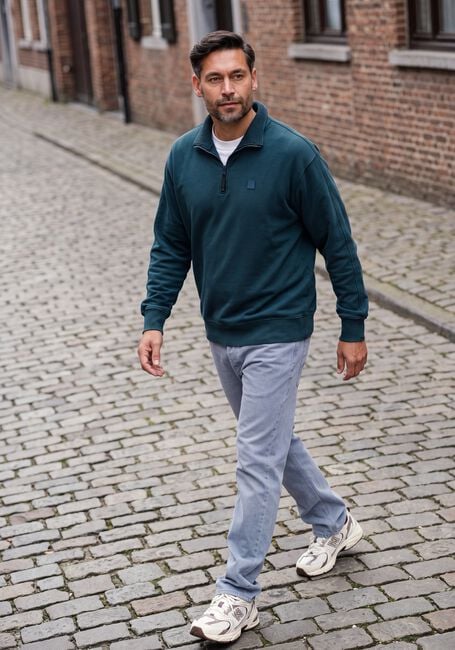 Gr&uuml;ne BUTCHER OF BLUE Sweatshirt ARMY SWEAT HALF ZIP - large