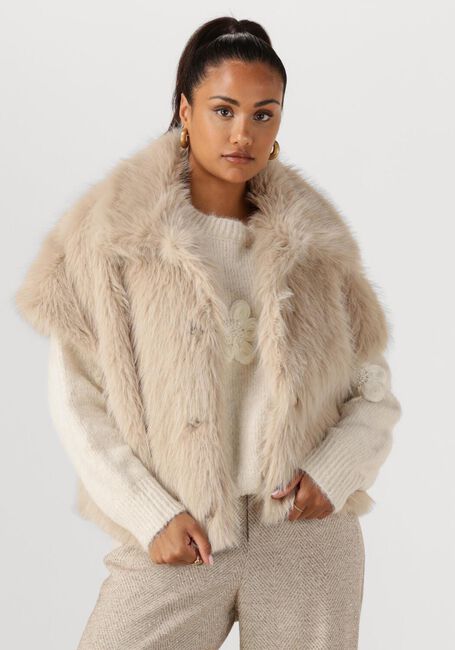 Beige NUKUS Kimono LOUA GILET - large