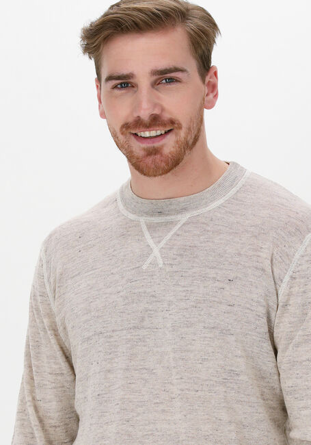 Sand SCOTCH & SODA Pullover LIGHTWEIGHT LINEN-BLEND MELANGE CREWNECK PULLOVER - large
