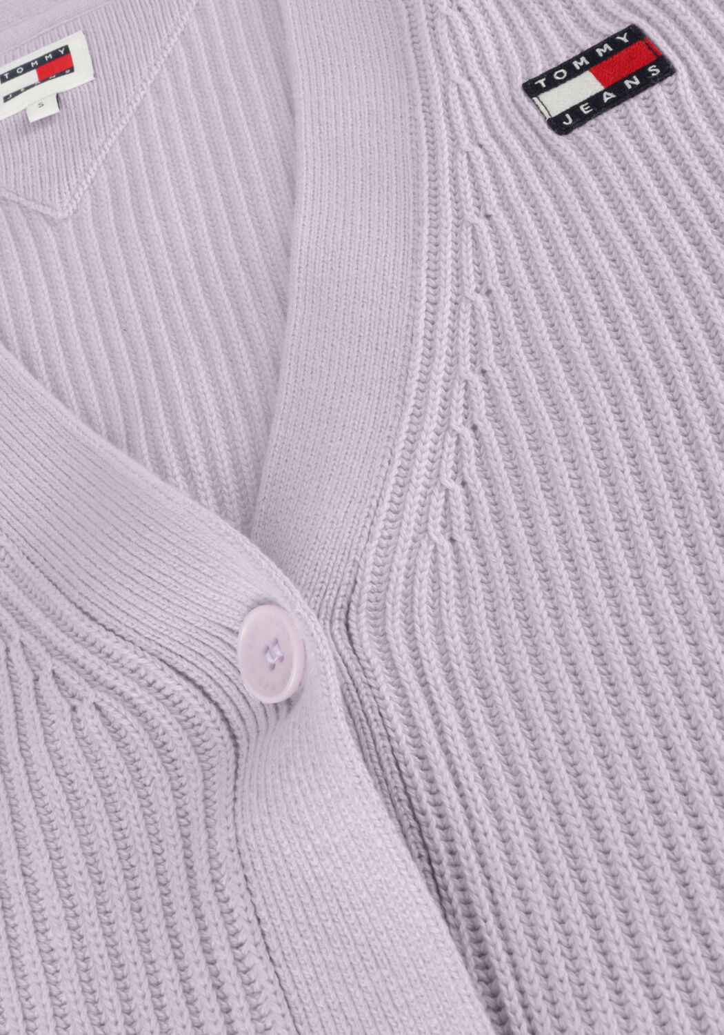 Lila TOMMY JEANS Pullover TJW ESSENTIAL BADGE CARDIGAN - large