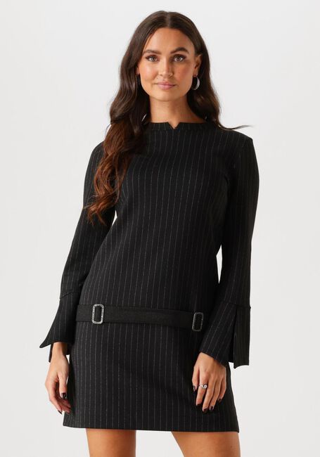 Schwarze ANA ALCAZAR Minikleid A DRESS PINSTRIPE - large