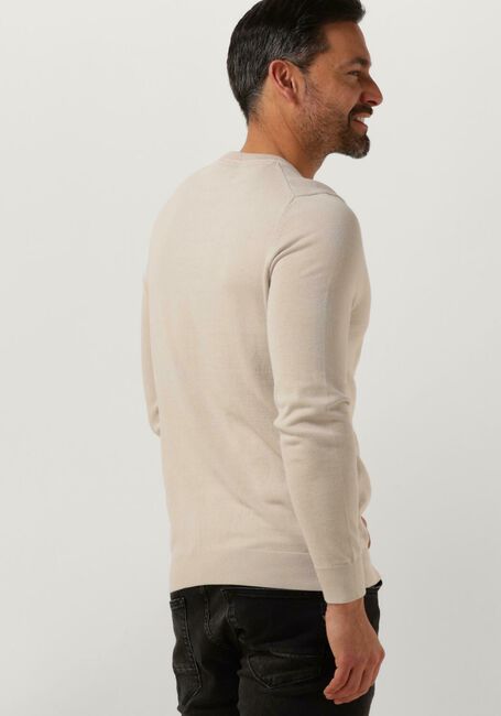 Beige LYLE & SCOTT T-shirt COTTON CREW NECK JUMPER - large