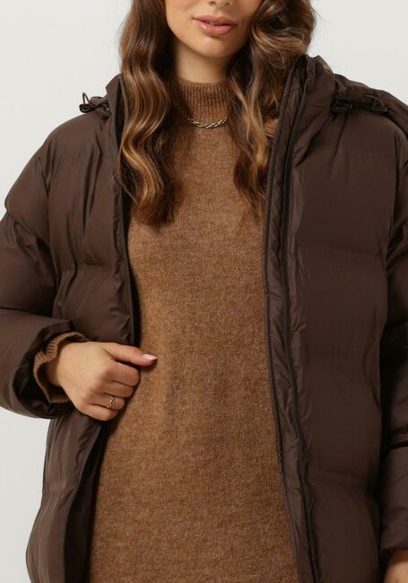 Braune NEO NOIR Wattierte Jack VIVIANA C PUFFER JACKET - large