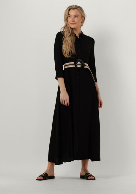 Schwarze Y.A.S. Maxikleid YASSAVANNA LONG SHIRT DRESS - large