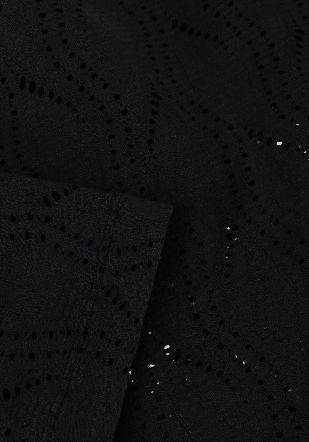 Schwarze OBJECT Top OBJAVA 2/4 LO O-NECK TOP - large