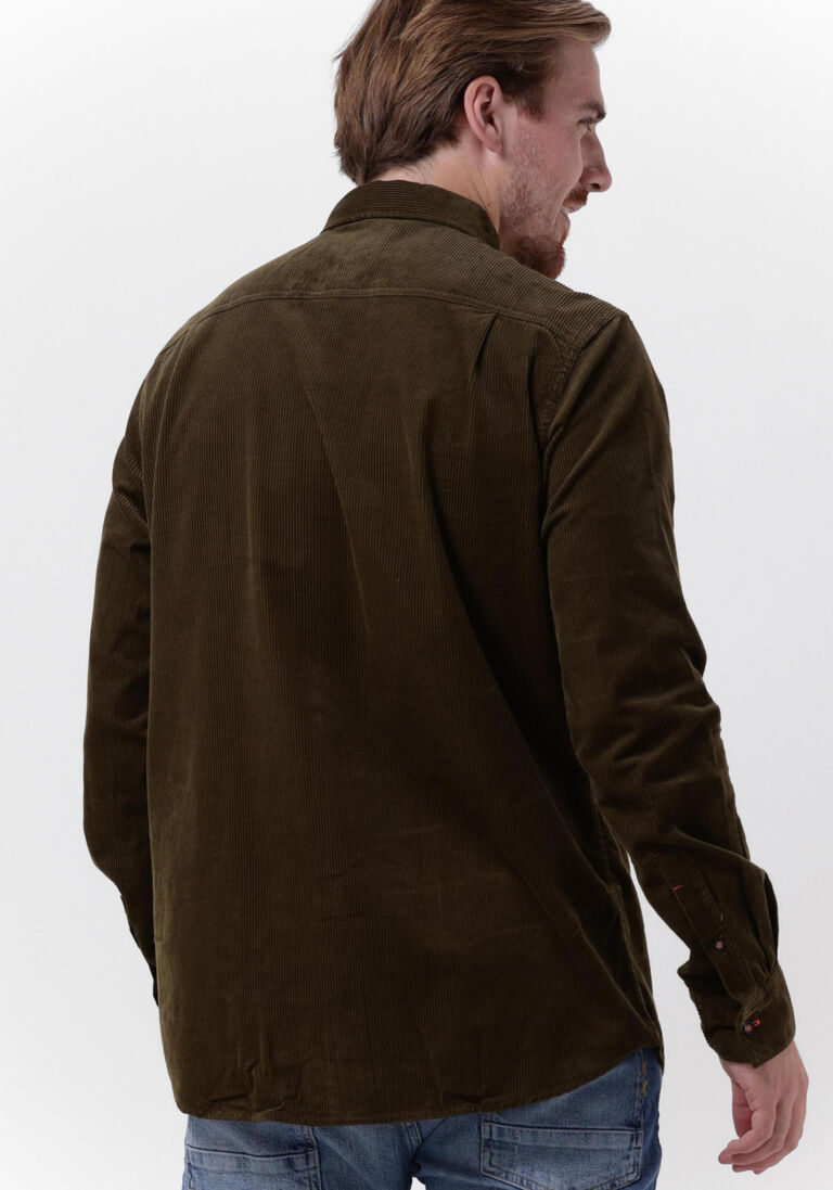 grüne scotch &amp; soda casual-oberhemd regular fit- cotton corduroy shirt BJ10053