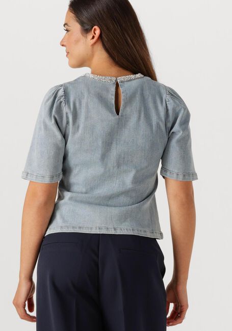 Hellblau NEO NOIR Top ROSIA DENIM EMB TOP - large