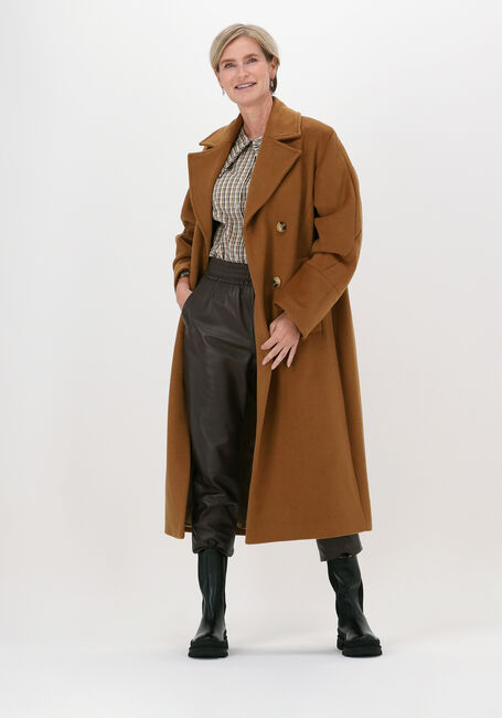 Braune SELECTED FEMME Mäntel SLFELLEN WOOL COAT B RUBBER K  - large