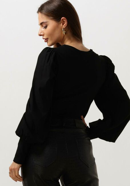 Schwarze GESTUZ Blusen RIFAGZ V-NECK BLOUSE - large