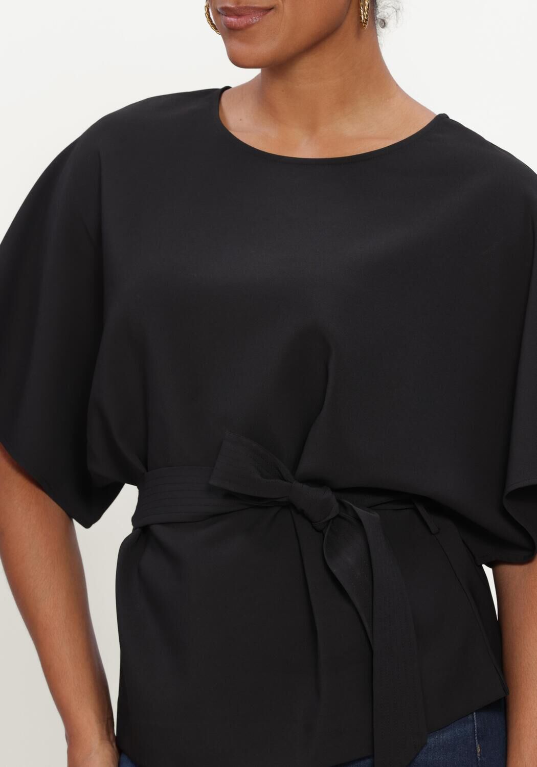 Schwarze MOS MOSH Blusen MMRIKALA MILEY BLOUSE - large