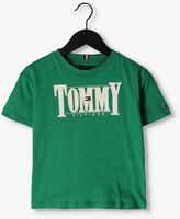 Grüne TOMMY HILFIGER T-shirt CORD APPLIQUE TEE S/S