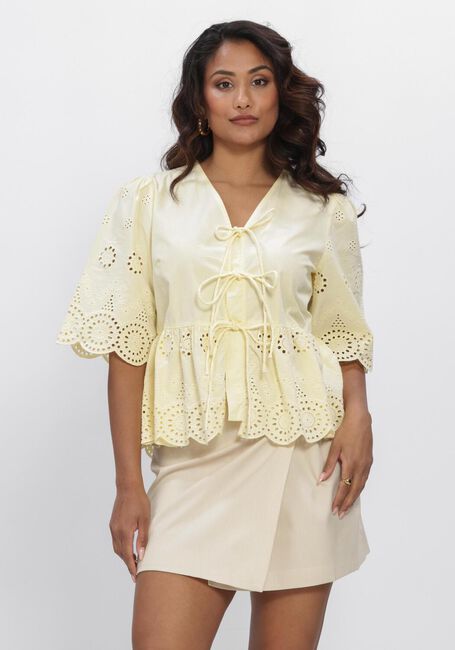 Gelbe Y.A.S. Blusen YASCORNELIA 2/4 TIE TOP S. NOOS - large