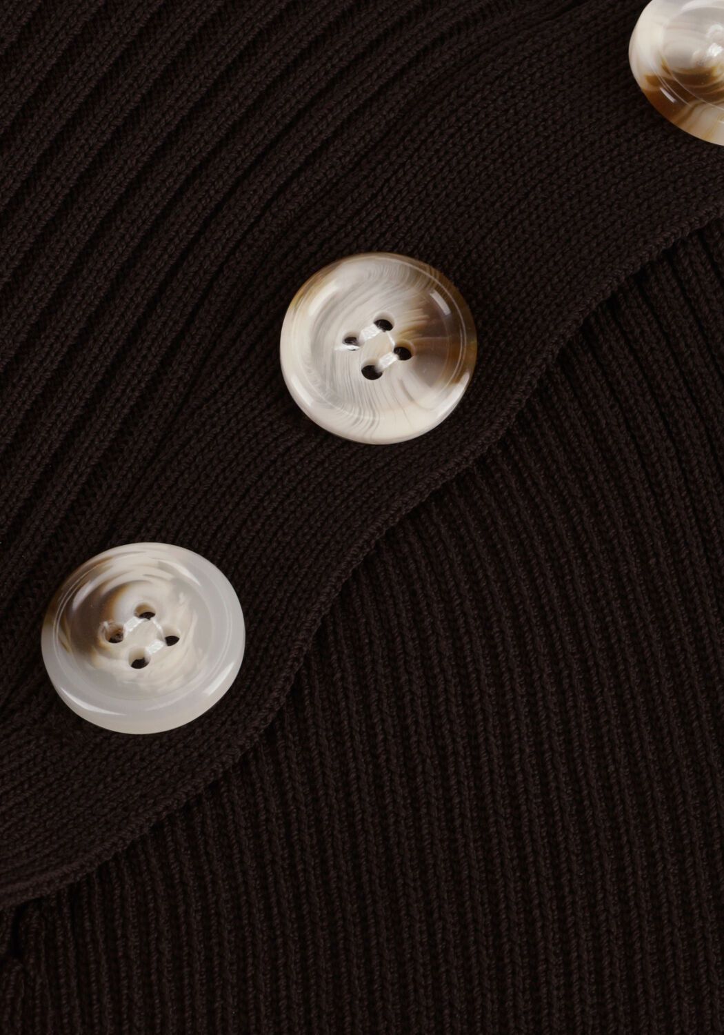 Braune NOTES DU NORD Midikleid FONDA KNITTED DRESS - large