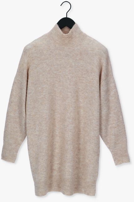 Beige OBJECT Pullover NETE HIGH NECK TUNIC - large