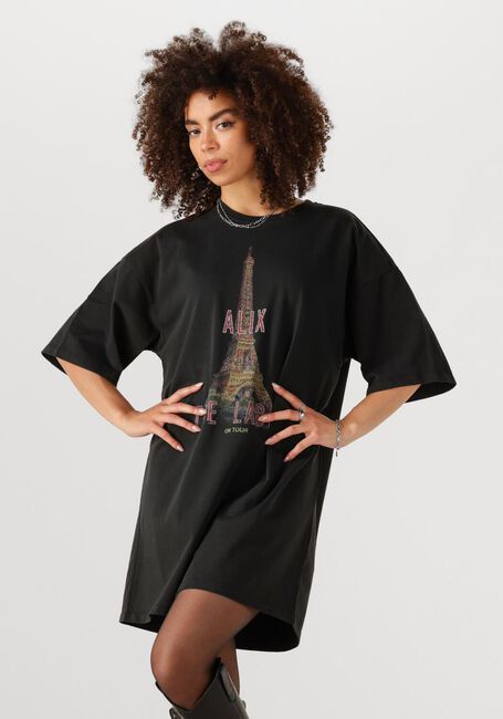 Graue ALIX THE LABEL Minikleid LADIES KNITTED PARIS T-SHIRT DRESS - large