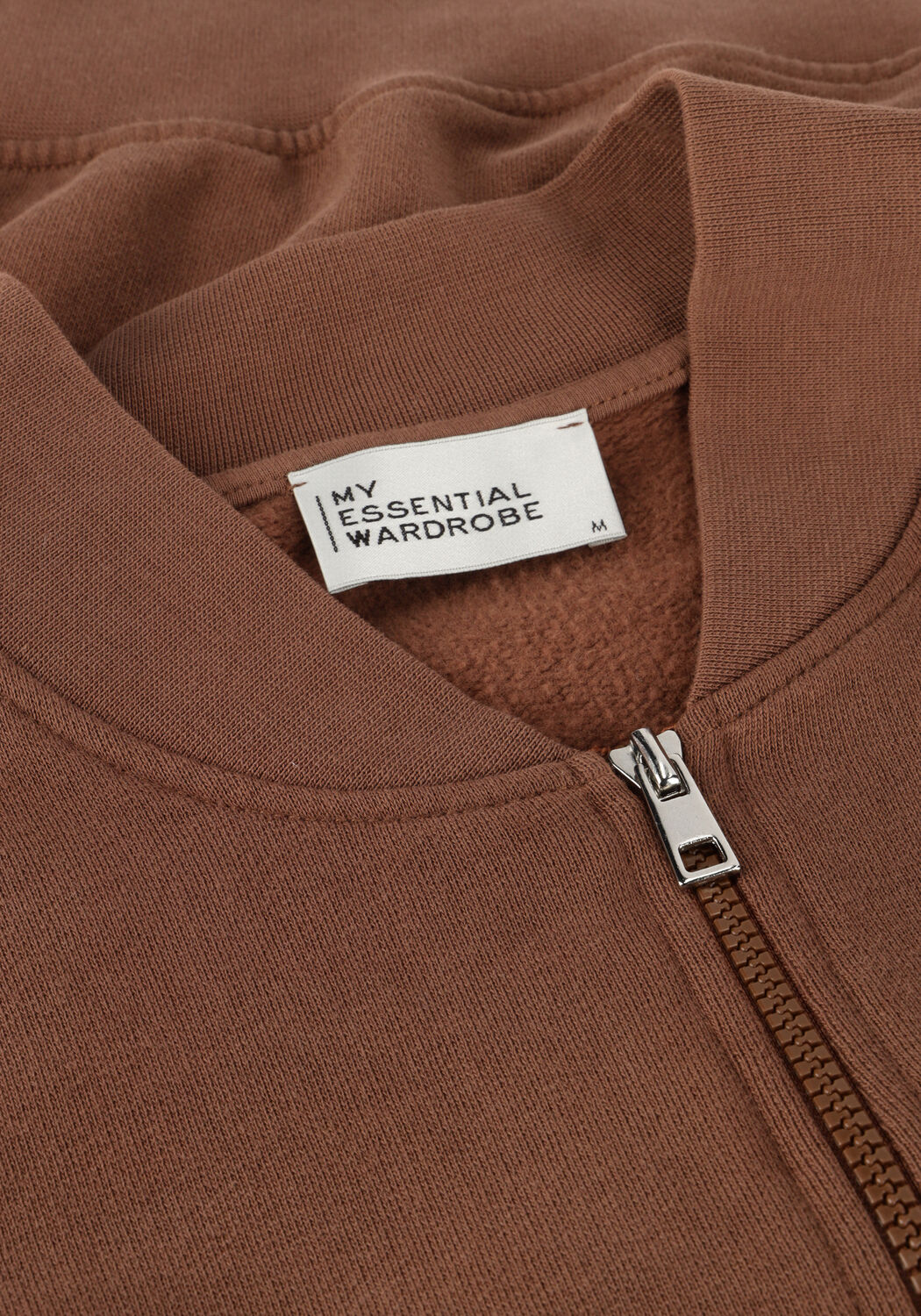 Braune MY ESSENTIAL WARDROBE Strickjacke METAMW SHORT SWEAT JACKET - large