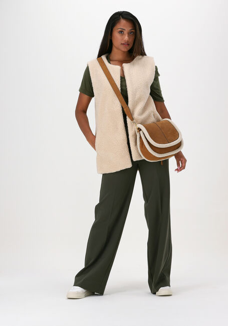 Grüne ANOTHER LABEL T-shirt MAGNOLIA V-NECK T-SHIRT S/S - large