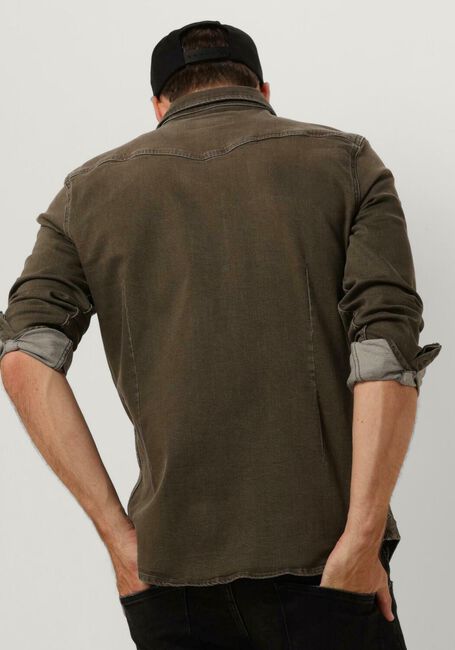 Gr&uuml;ne PUREWHITE Overshirt DENIM SHIRT WITH PEARL BUTTONS - large