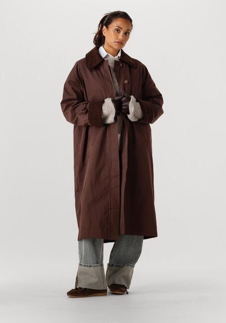 Braune NEO NOIR Mäntel ANNELI CORD COAT - large