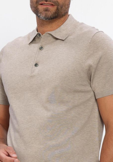 Beige PROFUOMO Polo-Shirt POLO SS LUXURY BASIC - large