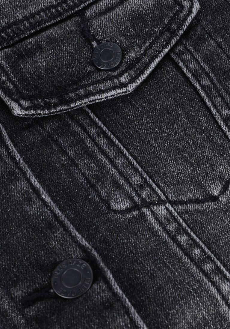 schwarze summum jeansjacke basic denim jacket black heavy twill