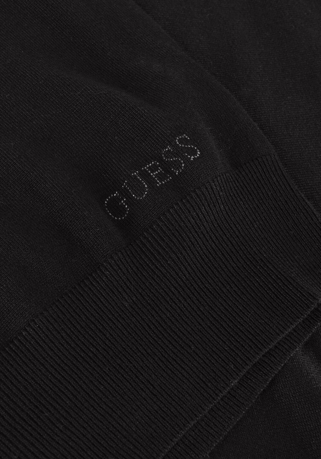 Schwarze GUESS Rollkragenpullover PAULE TN LS SWEATER - large
