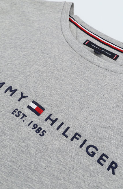 Graue TOMMY HILFIGER T-shirt TOMMY LOGO TEE - large