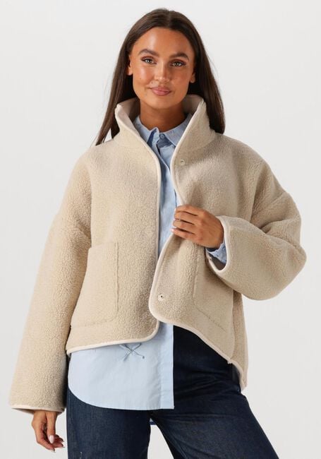 Ecru KNIT-TED Teddy-Jacke JILL - large