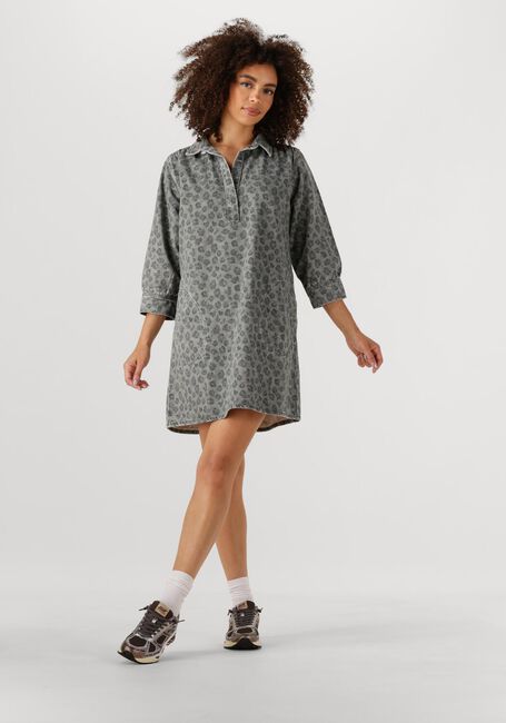 Graue BY-BAR Midikleid FLYNTH CHEETAH DRESS - large