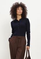 Blaue BRUUNS BAZAAR Rollkragenpullover ANEMONEBBVALEA KNIT POLO