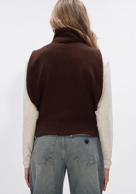 Braune ROUGE EDIT Pullover ROUCLEO ROLL NECK KNIT WEST - large