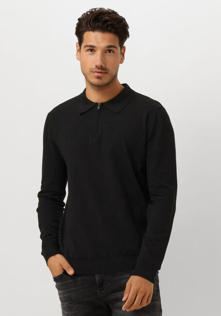 Schwarze PURE PATH Polo-Shirt REGULAR FIT KNITWEAR POLO806 - large