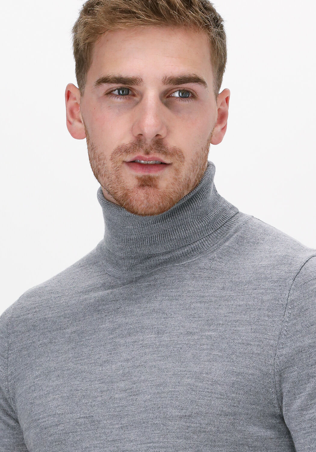 Grauer rollkragenpullover herren