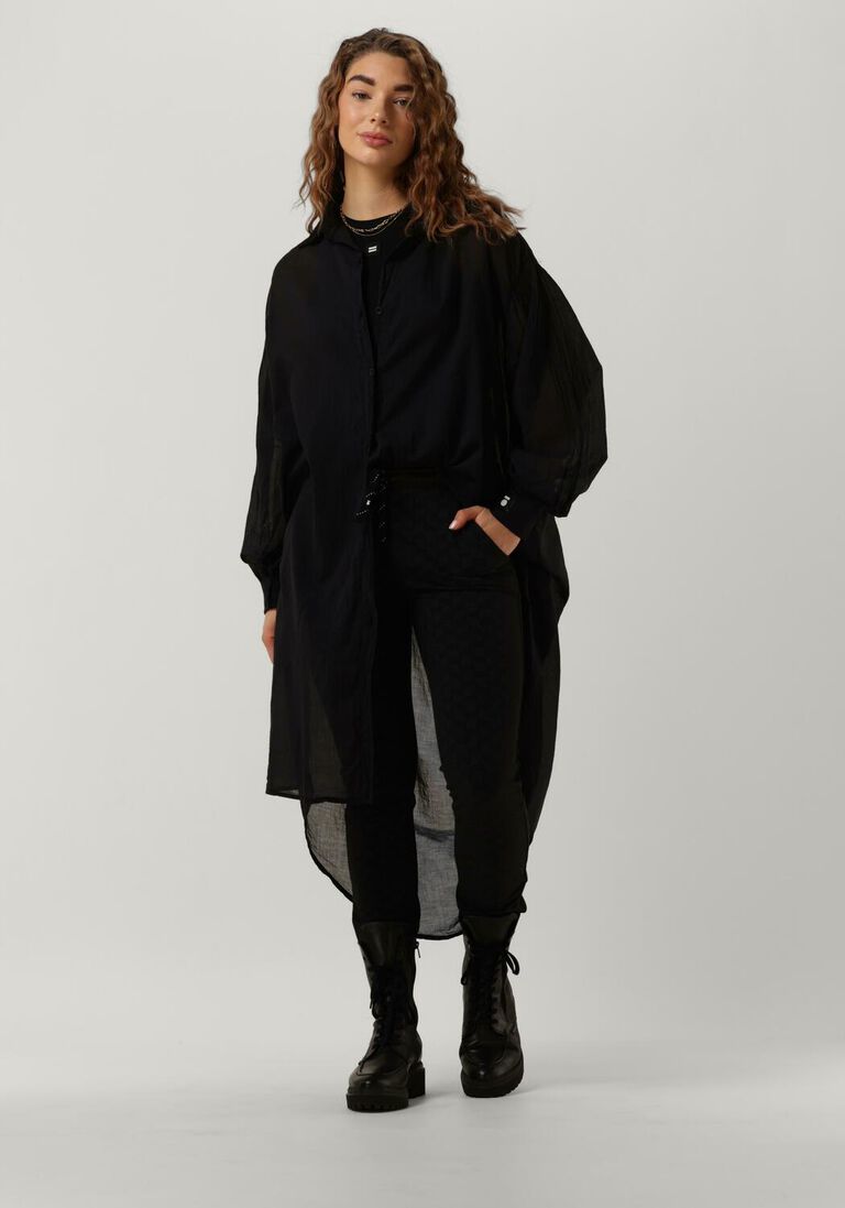 schwarze 10days midikleid dress paris voile