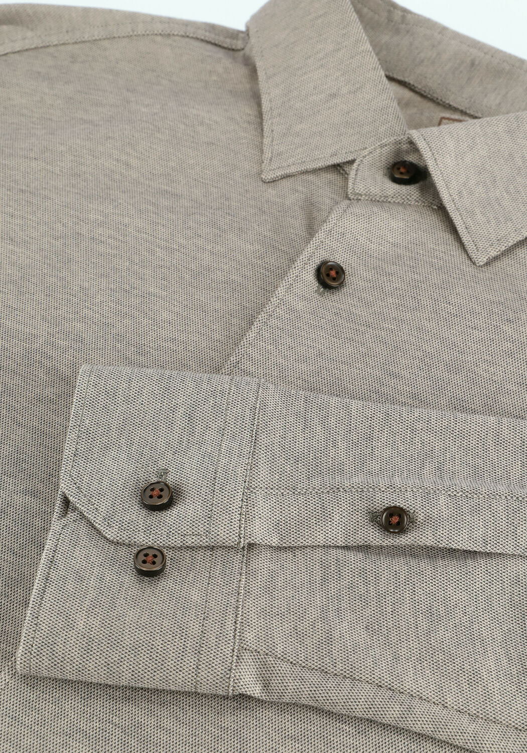 Taupe DESOTO Casual-Oberhemd CASUAL KENT 1/1 - large