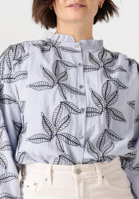 Blaue NUKUS Blusen JENNA BLOUSE EMBROIDERY - large