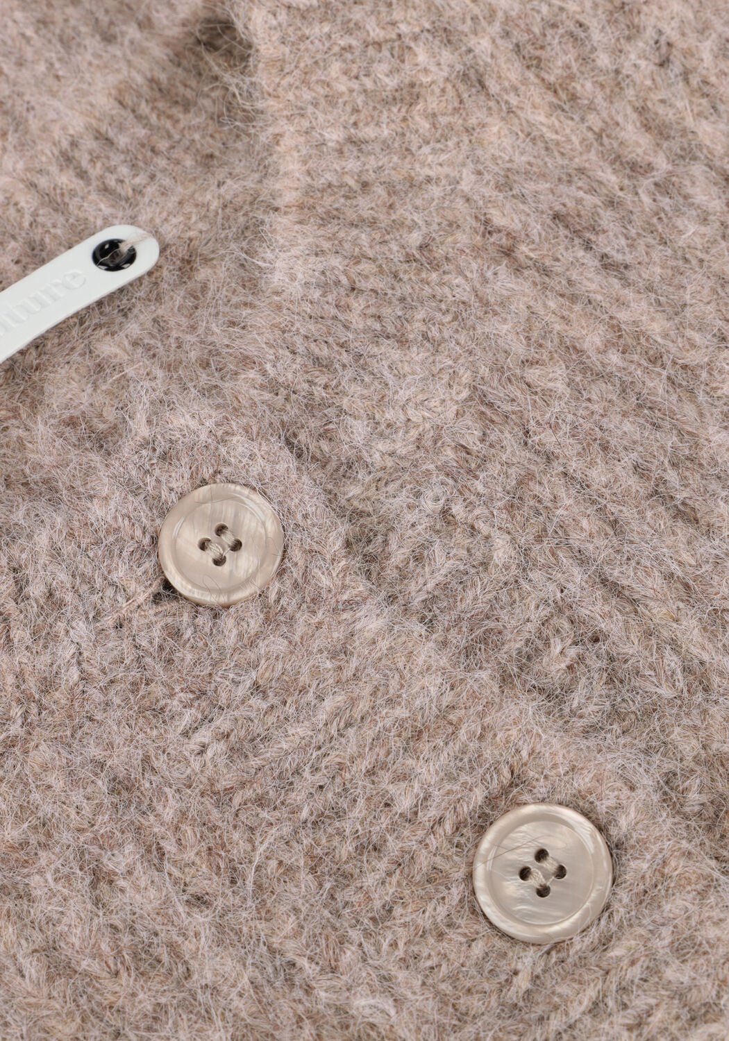 Taupe CO'COUTURE Strickjacke CORALEE RIB CARDIGAN - large